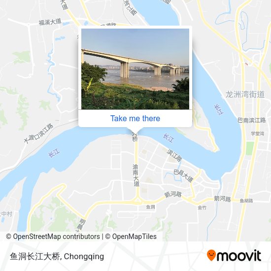 鱼洞长江大桥 map