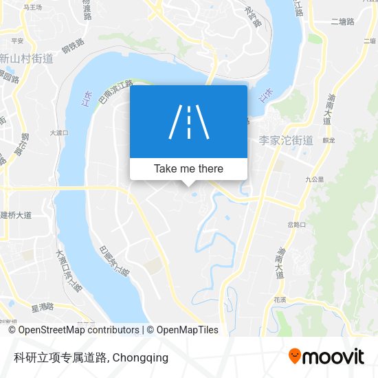 科研立项专属道路 map