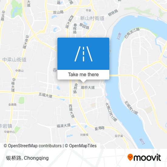银桥路 map