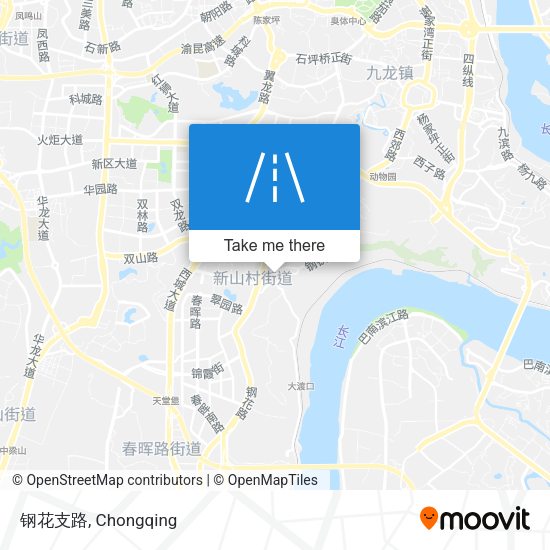 钢花支路 map