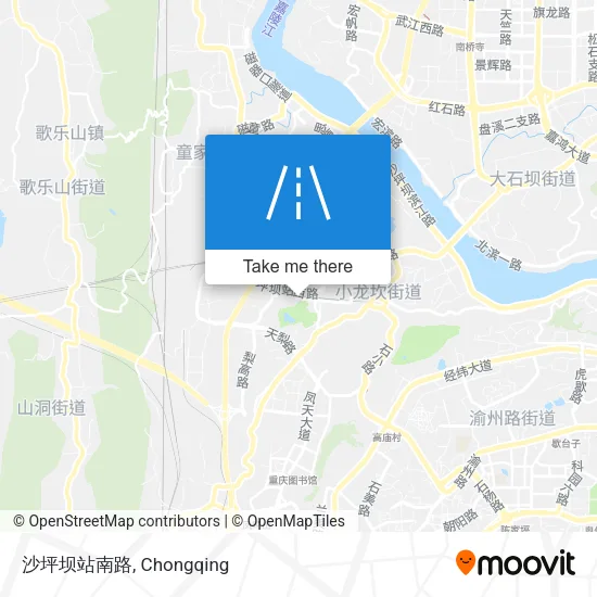 沙坪坝站南路 map