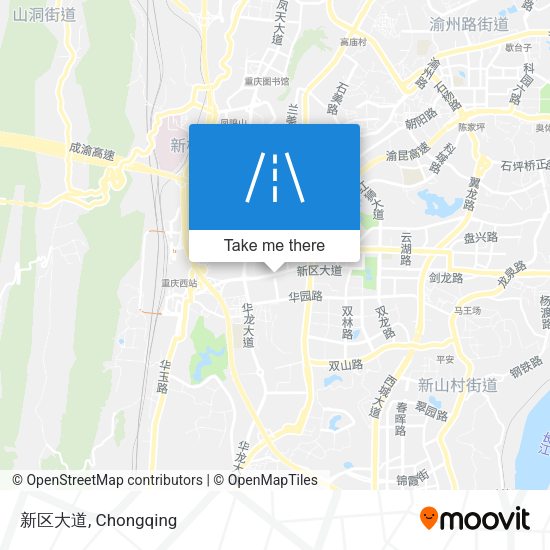 新区大道 map