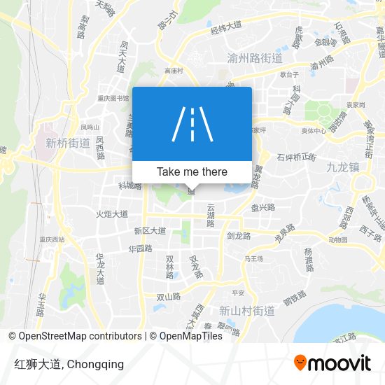 红狮大道 map