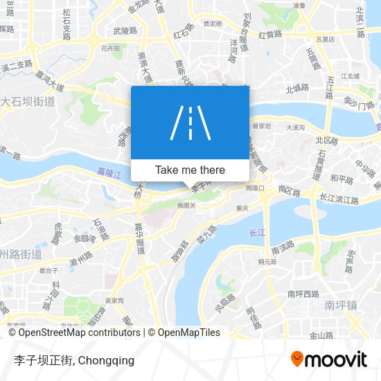 李子坝正街 map