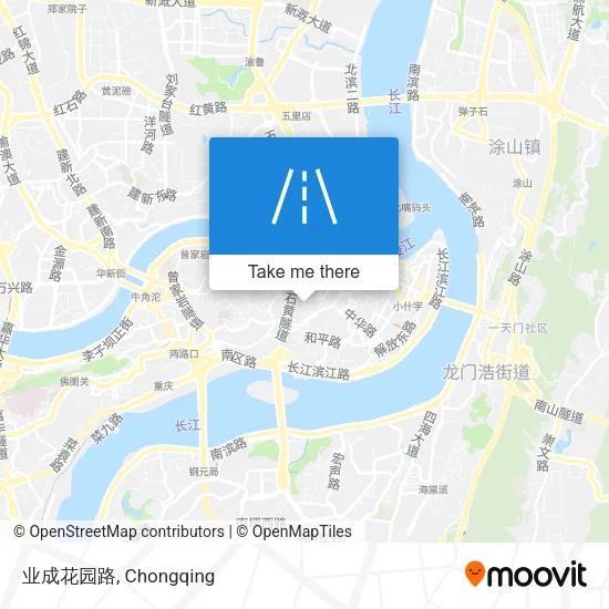业成花园路 map