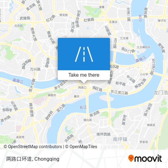 两路口环道 map