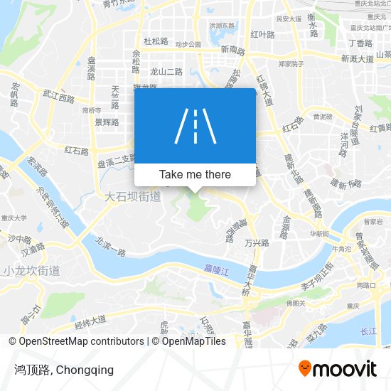 鸿顶路 map