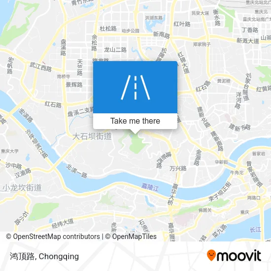 鸿顶路 map