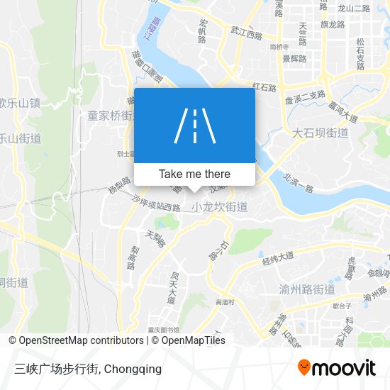 三峡广场步行街 map