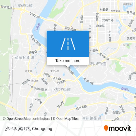 沙坪坝滨江路 map