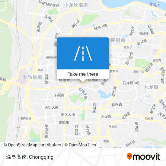 渝昆高速 map