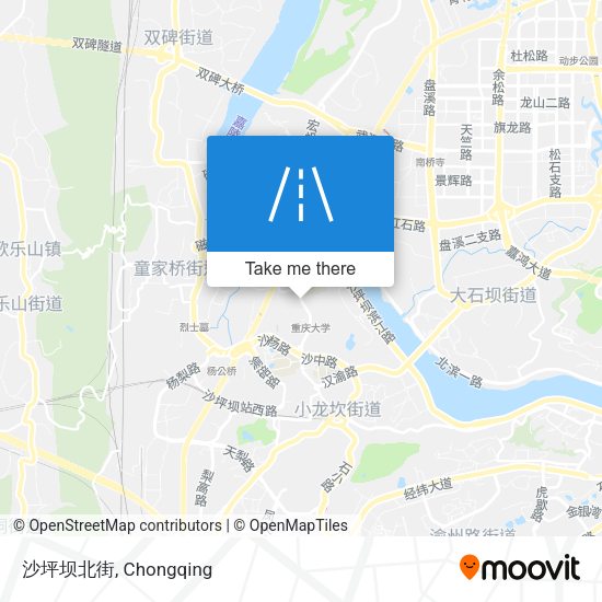 沙坪坝北街 map