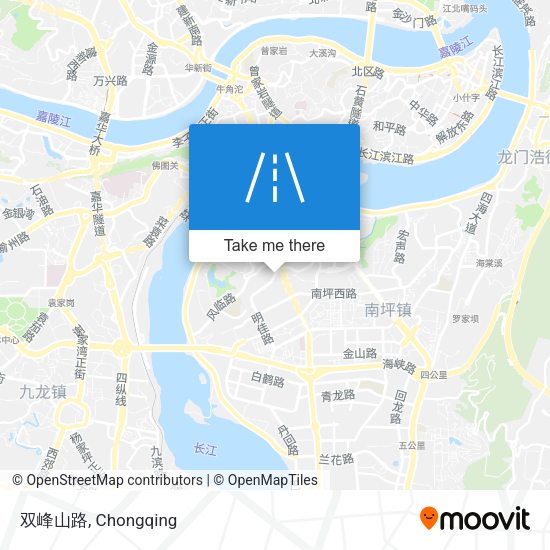 双峰山路 map
