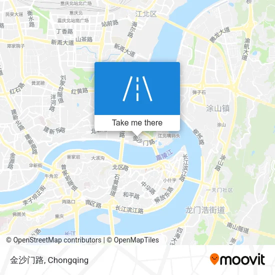 金沙门路 map