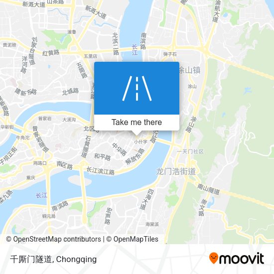 千厮门隧道 map
