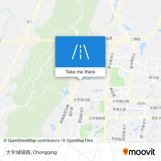 大学城辅路 map