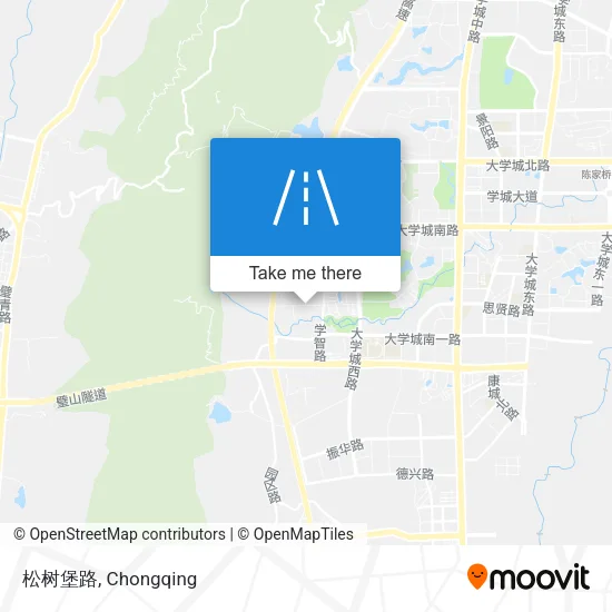 松树堡路 map