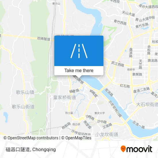 磁器口隧道 map