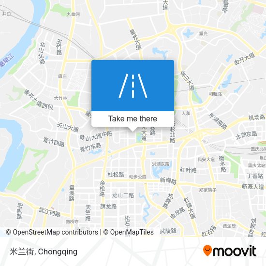 米兰街 map