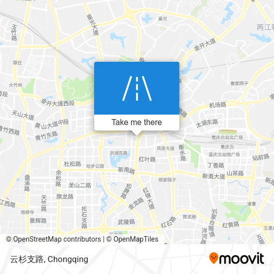 云杉支路 map