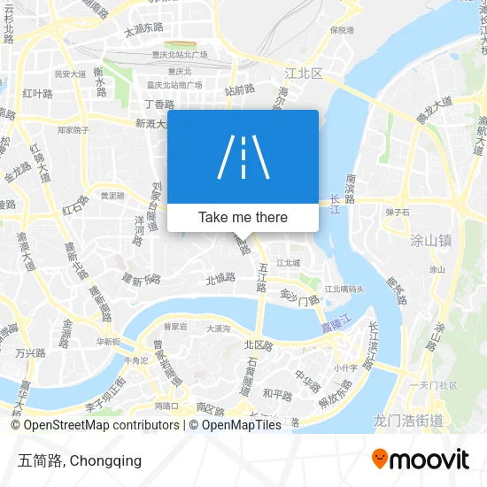 五简路 map