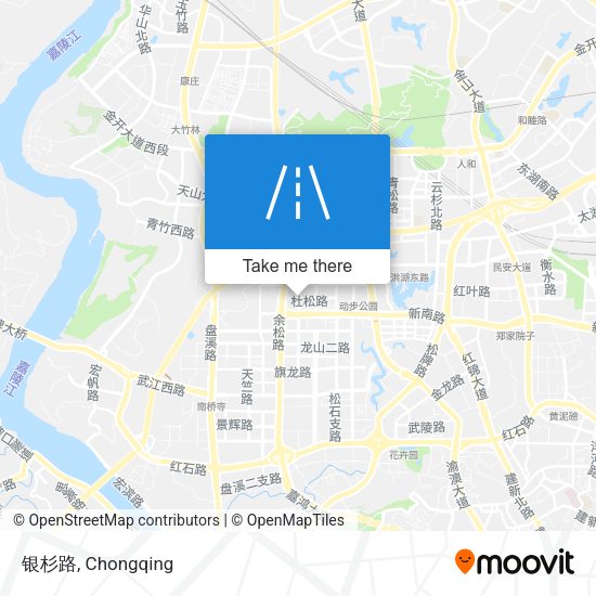 银杉路 map