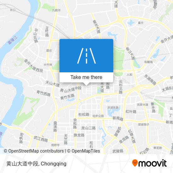 黄山大道中段 map