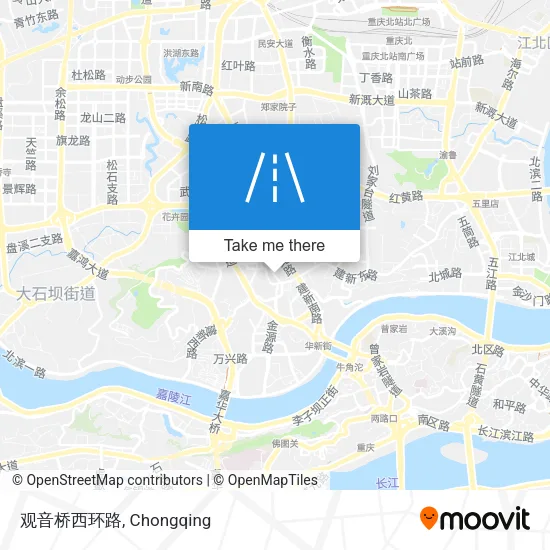观音桥西环路 map