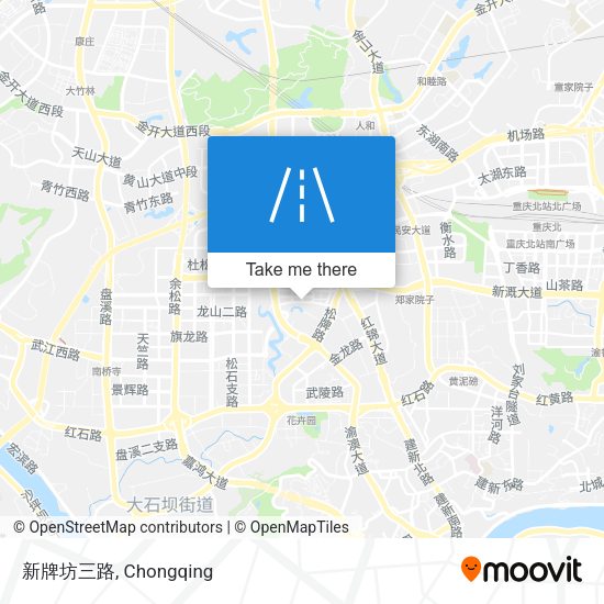 新牌坊三路 map