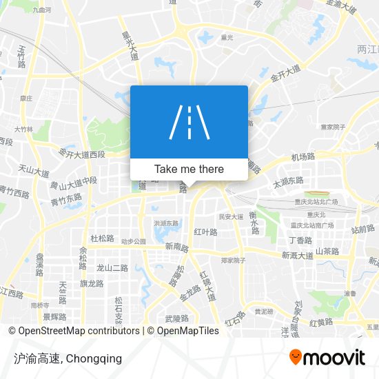 沪渝高速 map