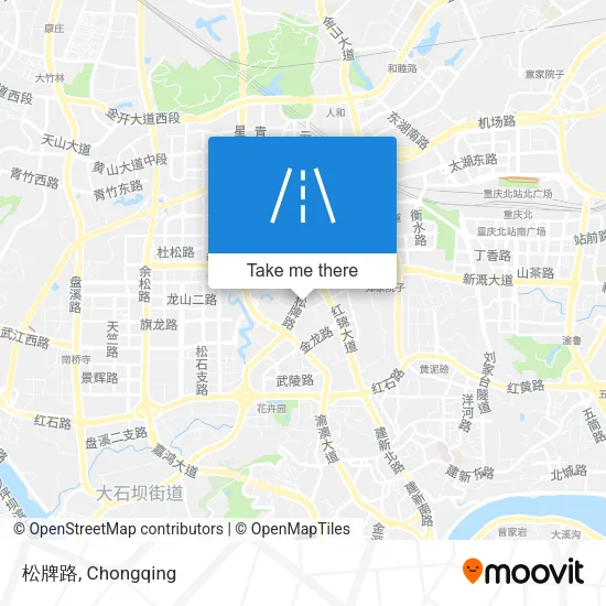 松牌路 map