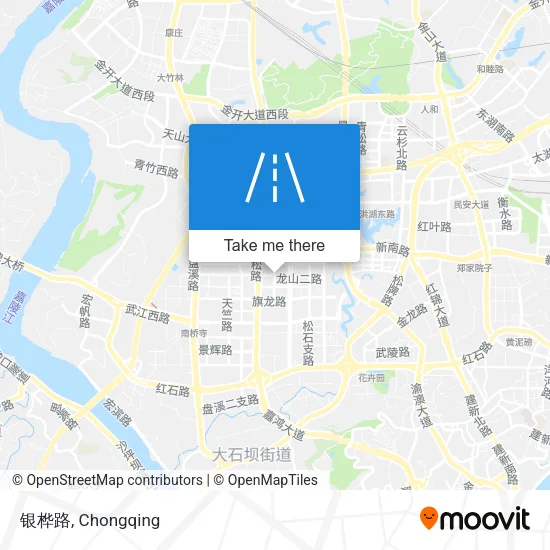 银桦路 map