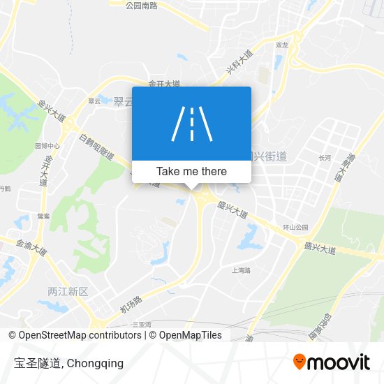 宝圣隧道 map