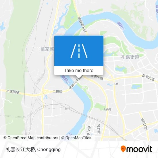 礼嘉长江大桥 map