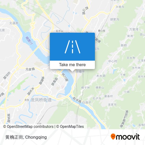 黄桷正街 map