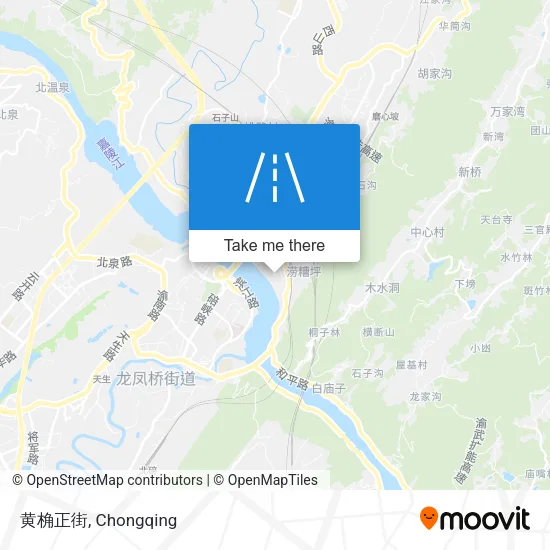 黄桷正街 map