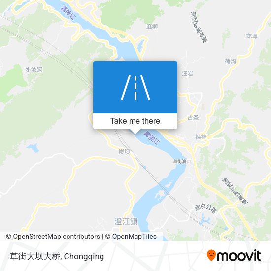 草街大坝大桥 map