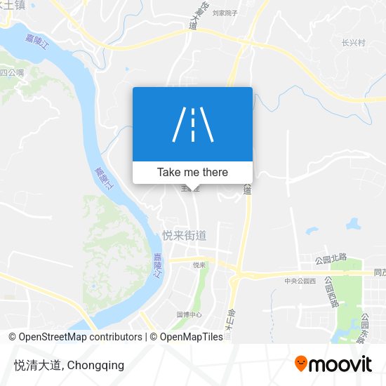 悦清大道 map