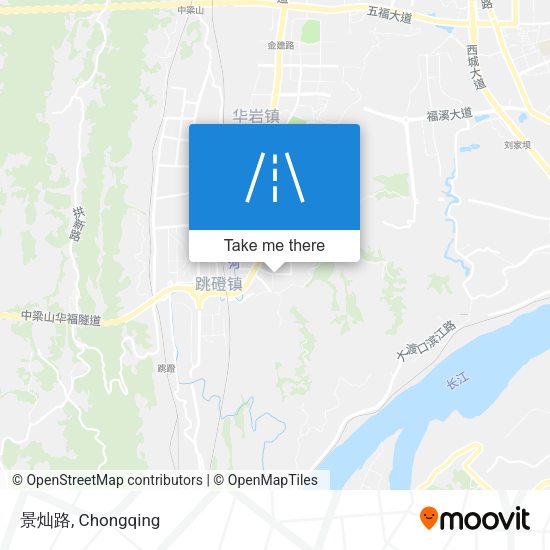景灿路 map