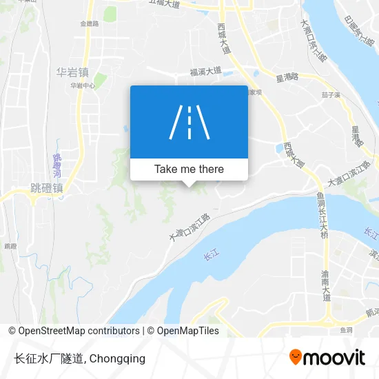 长征水厂隧道 map