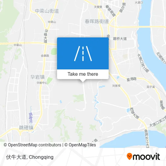 伏牛大道 map