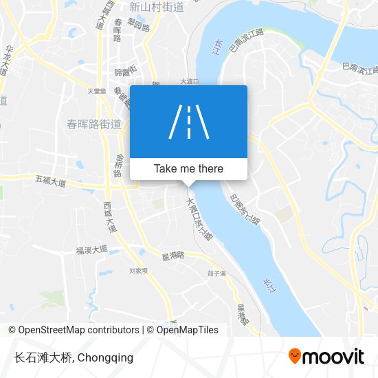 长石滩大桥 map