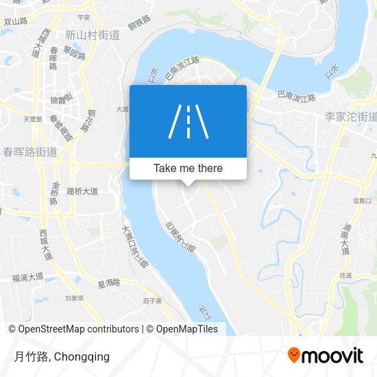 月竹路 map
