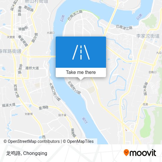 龙鸣路 map