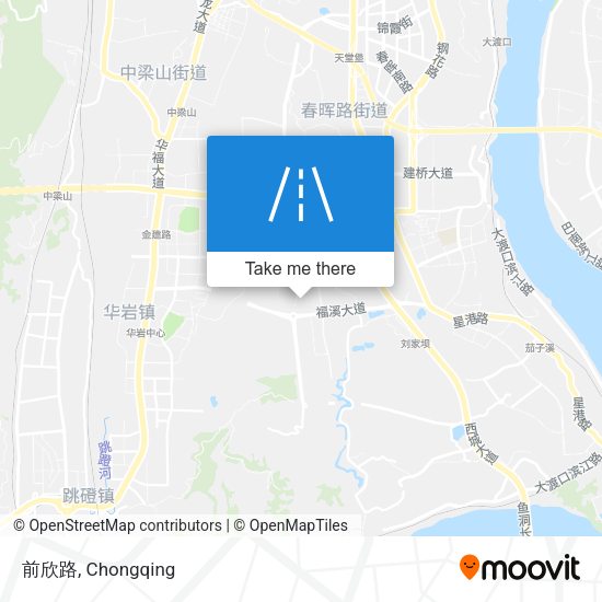 前欣路 map