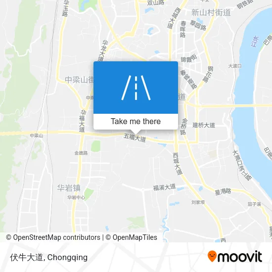 伏牛大道 map