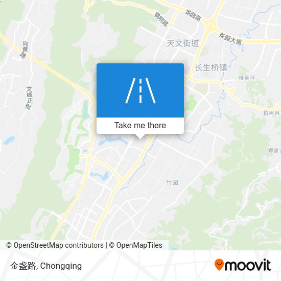 金盏路 map