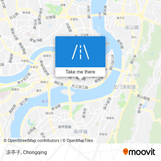 凉亭子 map