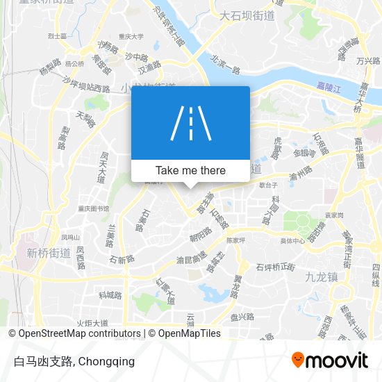 白马凼支路 map