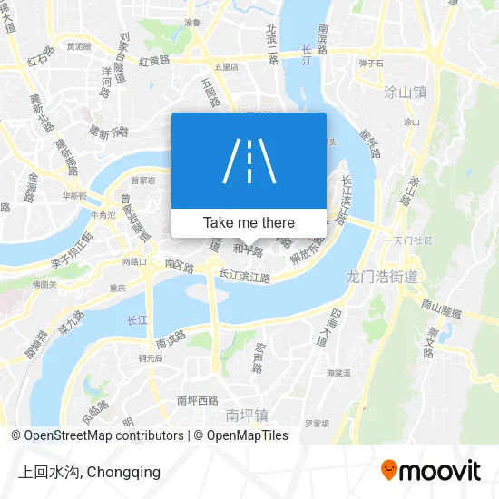上回水沟 map